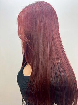 アッド バイ ケーツー(add by K-two) 【篠原】透明感ルビーピンク/ロング/レイヤーカット