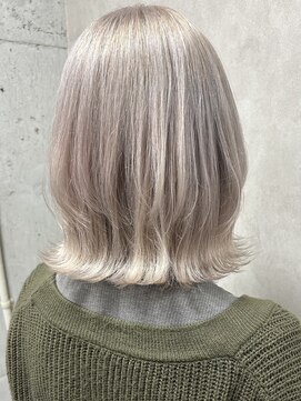 ルノン フィージュ(LUNON fieju) 暗めカラーグランマッシュデザインカラーフェイスフレーミング