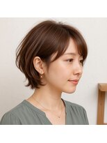 スープレックス ヘアーデザイン(SOUPREX HAIR DESIGN) まろやかモカブラウンショートボブ 20代 30代 40代 50代 60代