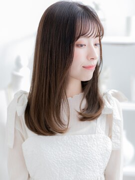 カバーヘア 上尾西口店(COVER HAIR) ★ココアグレージュ美髪ワンカール艶感ストレート30代40代★1