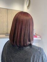 ルルバイアズール 草加店(LULU by azule)&nbsp;アンブレラカラー，ピンクカラー，ボブ【草加】