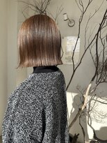 フランジェッタヘアー(Frangetta hair)&nbsp;切りっぱなしモカグレージュ☆担当野坂