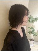 濡れ感ウェーブボブ×シースルーバング