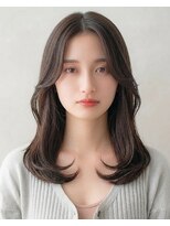 アース オーセンティック 関内店(EARTH Authentic) 透明感◎ブリーチなし髪質改善グレージュ×くびれミディ