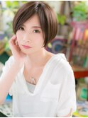 まとまりフォルム丸みボブ美人度UP小顔前下がりボブa北浦和30代