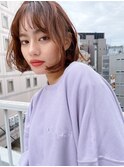 透明感髪質改善ベージュダブルカラーミルクティーグレージュ