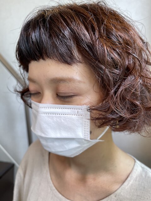 ☆ヘアチェレ　短い前髪ウエーブミディアム☆