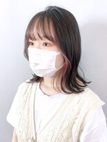 アイティーバイアルバム 藤沢店(IT by ALBUM) ピンクインナーカラー_くすみブルーテラコッタ_ba349941