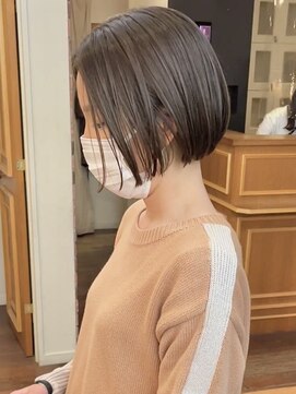 メイクス 表参道(MAKE'S omotesando) ［福嶋潤也］50/カーキグレージュ/大人かわいい/ボブ/髪質改善