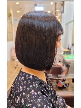 ヘアーズビースリー ポートサイド ワンレンボブｘミニボブ　　20代30代40代50代