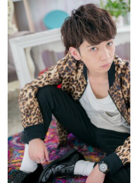 ミック 日暮里店(miq) ストリート系★ランダムパーマラウンドマッシュa1