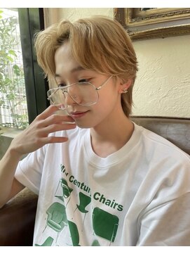 ベル 新宿(Belle) 韓国メンズヘア　カルマウルフ＆ブロンドカラー