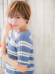 辻堂/髪質改善/フレンチカジュアル♪マッシュパーマショートa