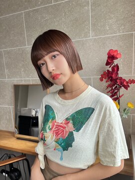 サンド 鹿児島中央(sand) 黒髪/グレーベージュ/レイヤーロング/前髪パーマ[鹿児島駅]