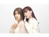 【NEW!!】最新白髪ぼかし透明感カラー＋カット　