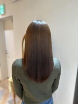 アンド ラ ブランシュ(&.La Blanche)&nbsp;ブラウン/グレーベージュ/レイヤーロング/アッシュカラー