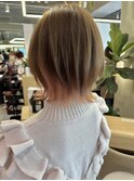 レイヤーカット レイヤーボブ インナーカラー フェイスレイヤー