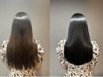 カンマミア(kammamia)の写真/こだわりの薬剤でダメージをできるだけ軽減させた縮毛矯正★ブリーチした髪でも対応可能な場合も◎