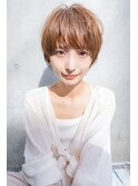 #デザインカラーウェットヘアオリーブベージュ