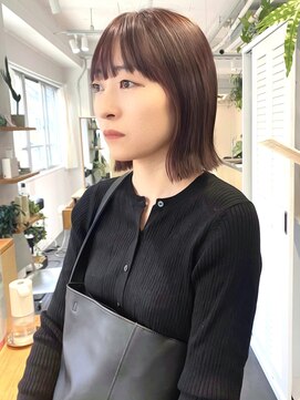 アンク(ank) ラベンダー/ラベンダーグレージュ/ピンクグレージュ/ボブ/小顔