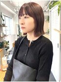 ラベンダー/ラベンダーグレージュ/ピンクグレージュ/ボブ/小顔
