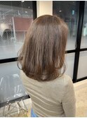 ミディアムレイヤーレングススタイル(髪質改善/ダブルカラー