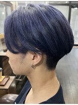 サンリサ 鴻巣店(sanRisa) ジェントルショート × ネイビー