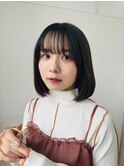 【目黒不動前美容室】丸みボブ-内巻きボブ