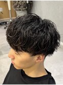 緩めシャドウパーマメンズナチュラルパーマ