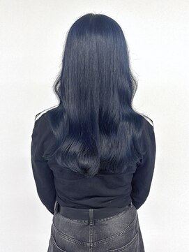 ノウハウ キョウト(KNOWHOW kyoto) ネイビーブルー/ブルーブラック/ブリーチカラー/韓国風ヘア