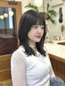 【顔まわり】前髪カット＋顔まわりダメージレス縮毛矯正[恵比寿]