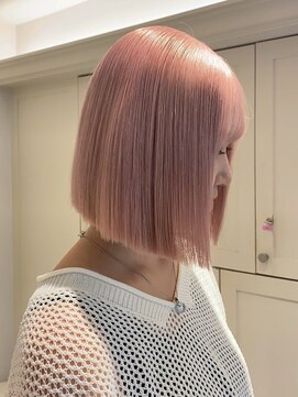 ベレーザ 渋谷(BELEZA) 15523ブリーチ＆ダブルカラーラベンダーパープルレイヤーボブ