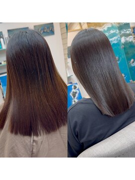 ラニハナクドウ(lanihana.kudo) #美髪補正ストレート#縮毛矯正#イルミナカラー