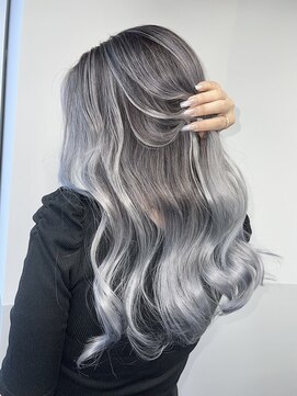 エゴ 池袋(EGO) アッシュブルーバレイヤージュ