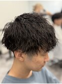 MEN’S HAIR/サーフカール/刈り上げセンターパート/木更津