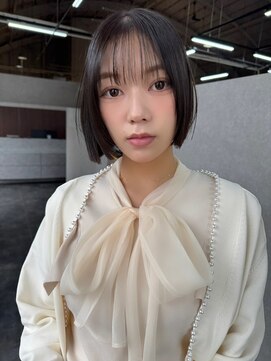 オズ 郡山駅前店(OZ) 黒髪ボブ薄め前髪
