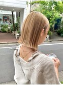 Say.ボブレイヤーヘーゼルグレージュアッシュブロンド表参道青山