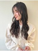 ロングレイヤー×コテ巻き風デジパ×インナーカラーで小顔p大宮