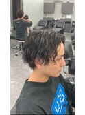センターパート×ツイストスパイラル