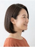 30・40・50代に。白髪・細毛ケアも叶う上品ワンレン艶ボブ