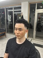 岡田理髪処&nbsp;ローフェード×ベーシックパーマ