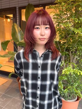 ソーイ ヘアー 平尾(soi hair) ワインレッド・ウルフレイヤー・平尾美容室