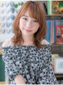 *bliss北浦和*くせ毛風カール×斜めバングのガーリーミディa