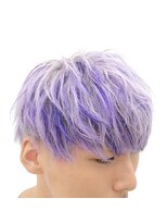 ザ サードヘアー 津田沼(THE 3rd HAIR) ホワイト×ムラサキメッシュ