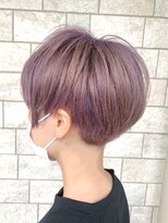 アメイジングヘアー 千歳店(AMAZING HAIR)&nbsp;ホワイトピンク/ハイトーンカラー/ブリーチ/マッシュショート