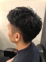 グレイスフル バーバープラチナム 六本木店(Graceful Barber platinum)&nbsp;ふわっと七三ツーブロアップバング＜理容室＞