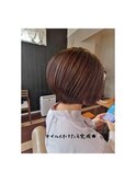 前下りショートボブスタイル★