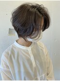 イルミナカラー/ショートヘア/ゆるウェーブ