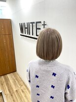 アンダーバーホワイト 南海難波店(_WHITE)&nbsp;ボブ×ハイトーン