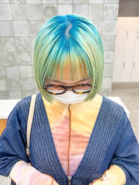 トゥコ(tuco) 個性的 デザインカラー ルーツカラー ブルーカラー